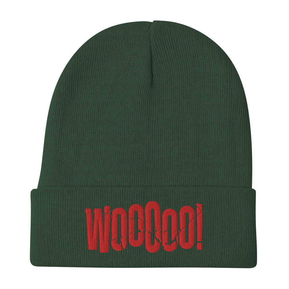 WOOOOO! Shattered Embroidered Beanie