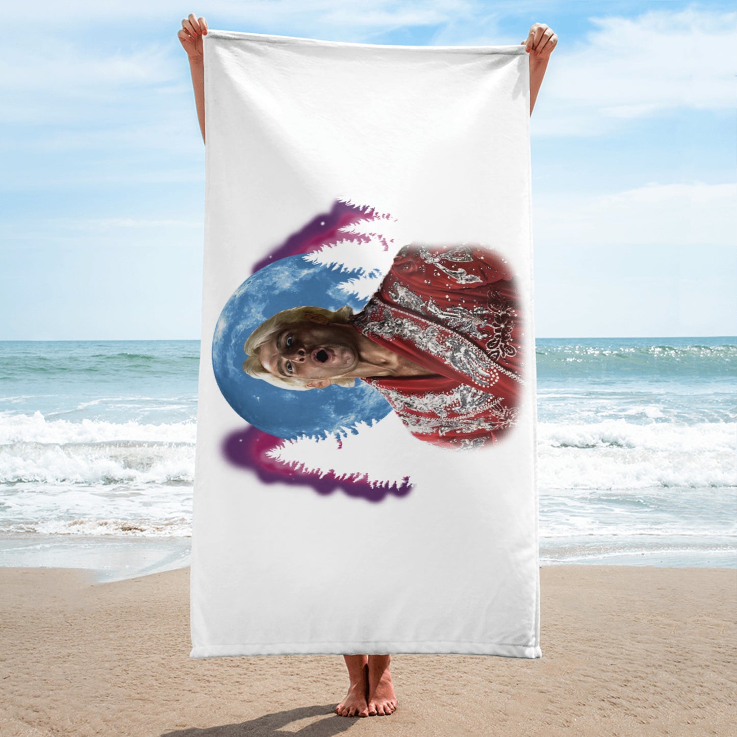 WOOOOO At The Moon Towel