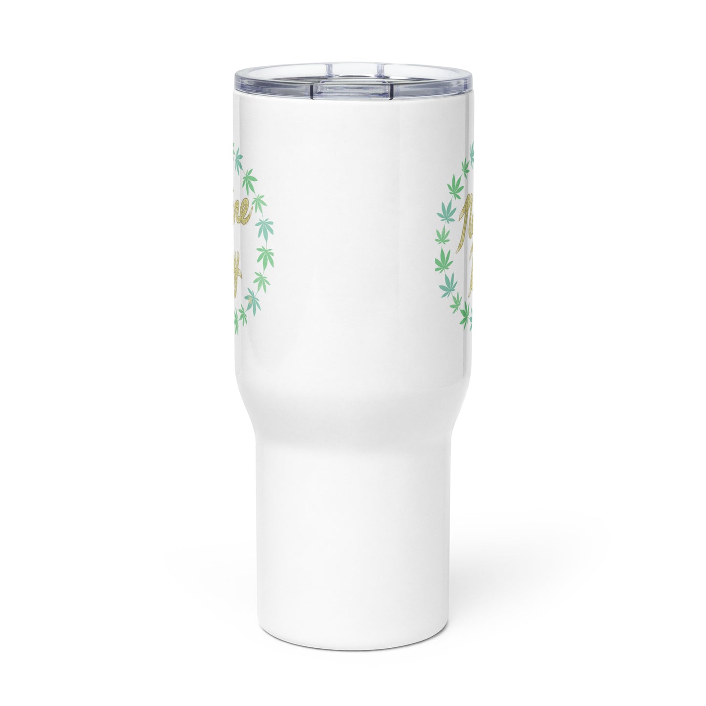 Nature Green Travel mug with a handle