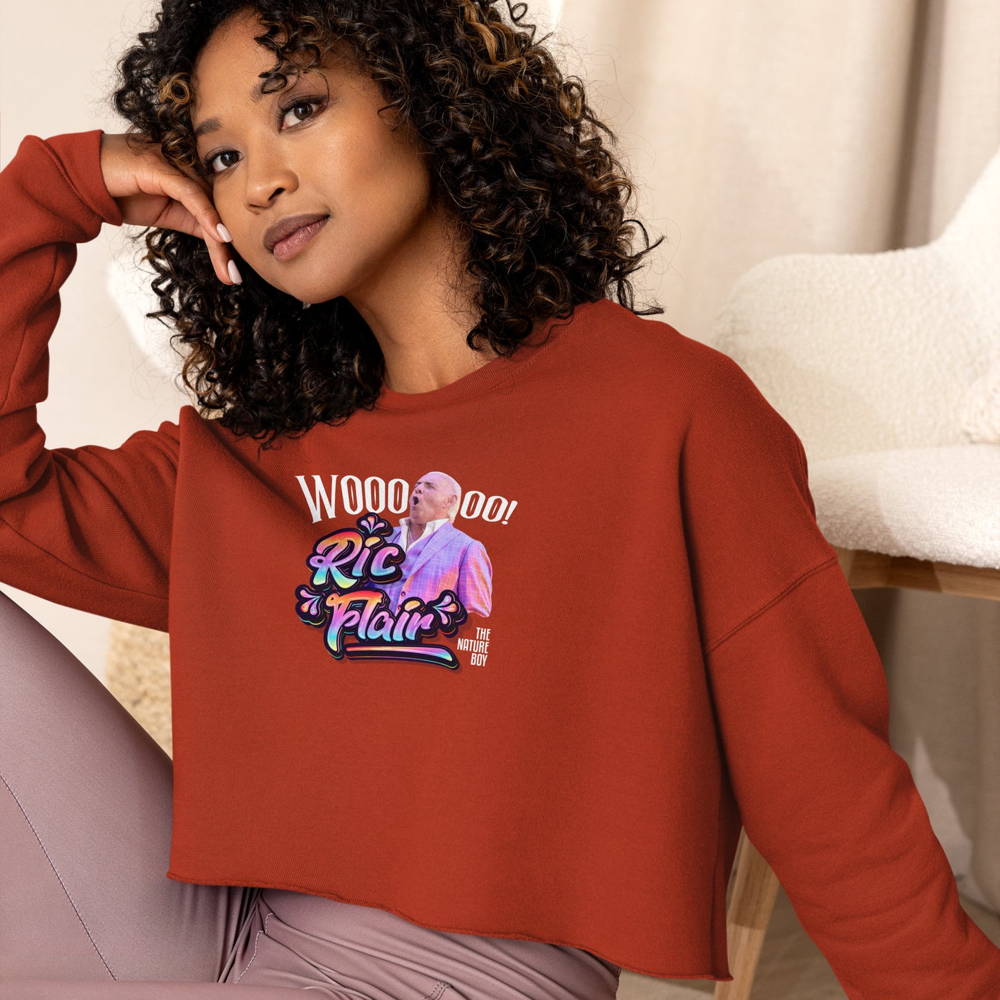 Ric Flair Crop Sweatshirt
