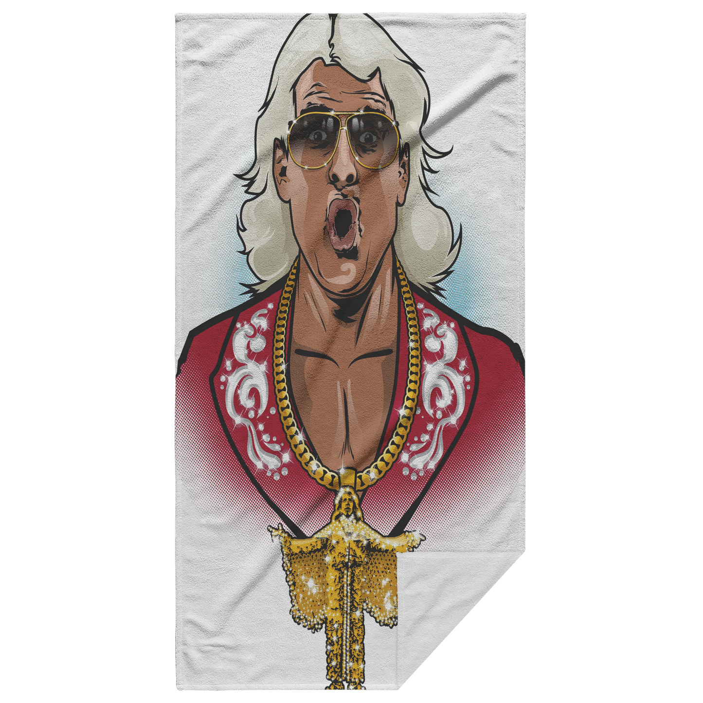 WOOOOO Man Beach Towel