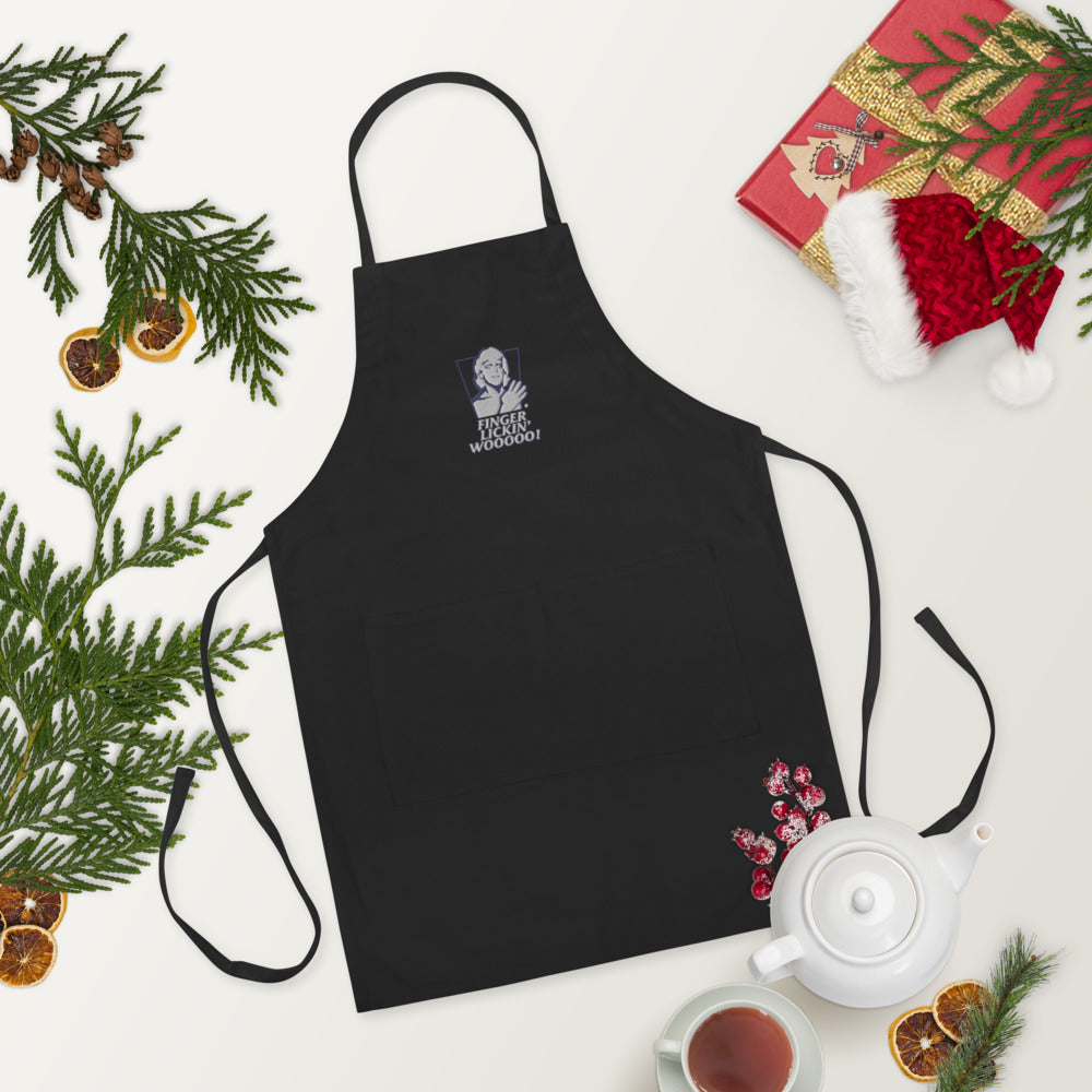 Finger Lickin' Embroidered Apron