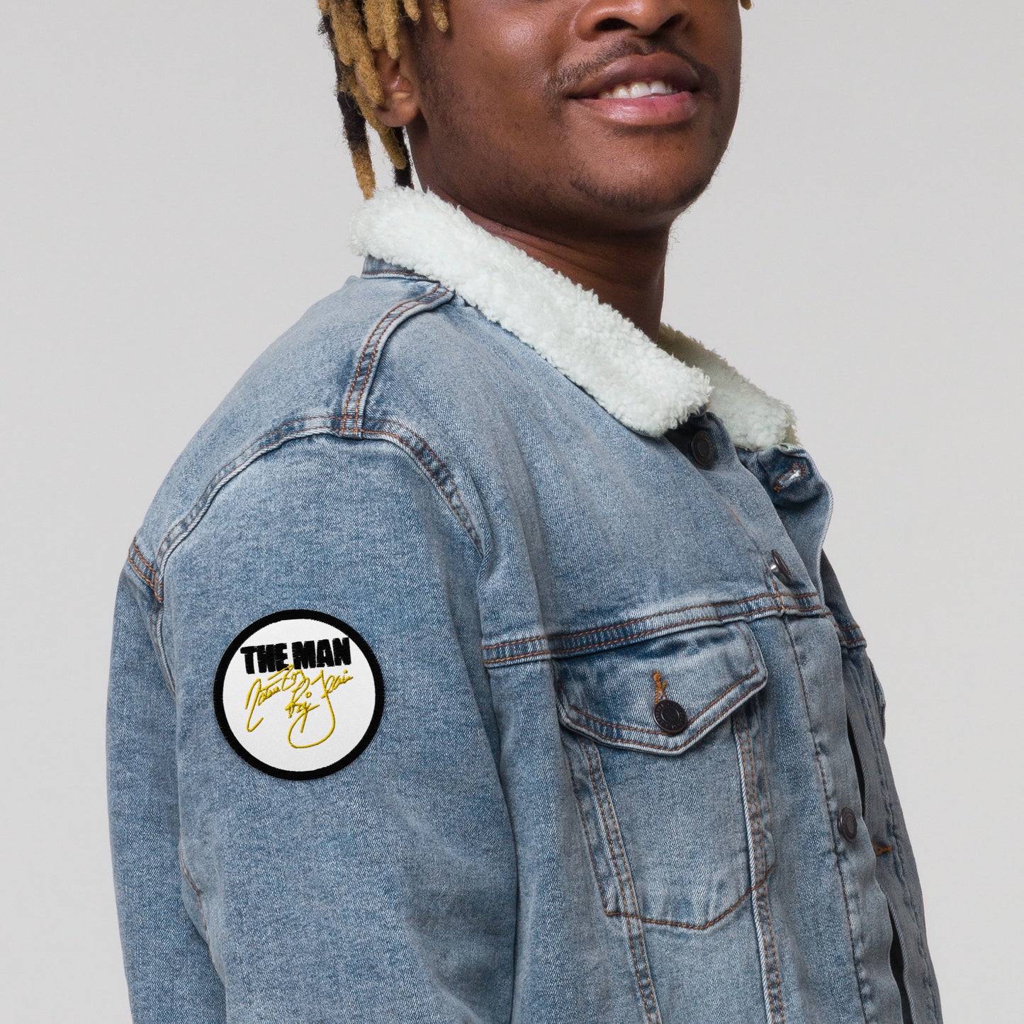 The Man Embroidered patches
