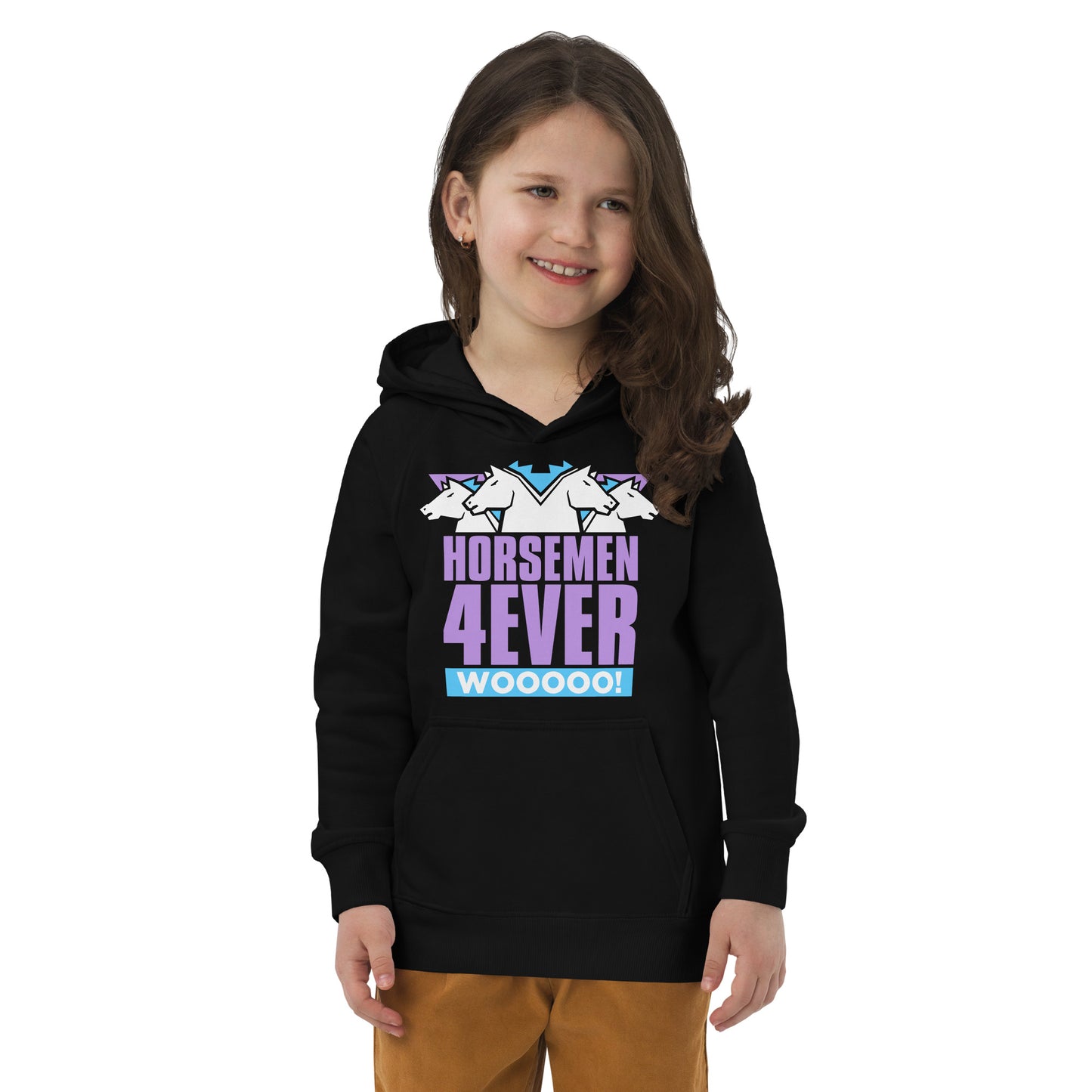 4 Horsemen Wooooo! Kids eco hoodie