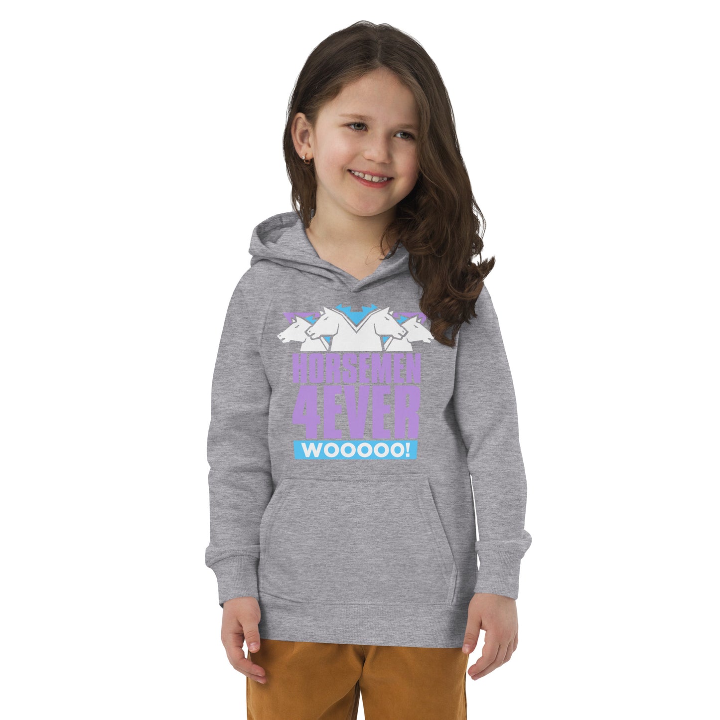 4 Horsemen Wooooo! Kids eco hoodie