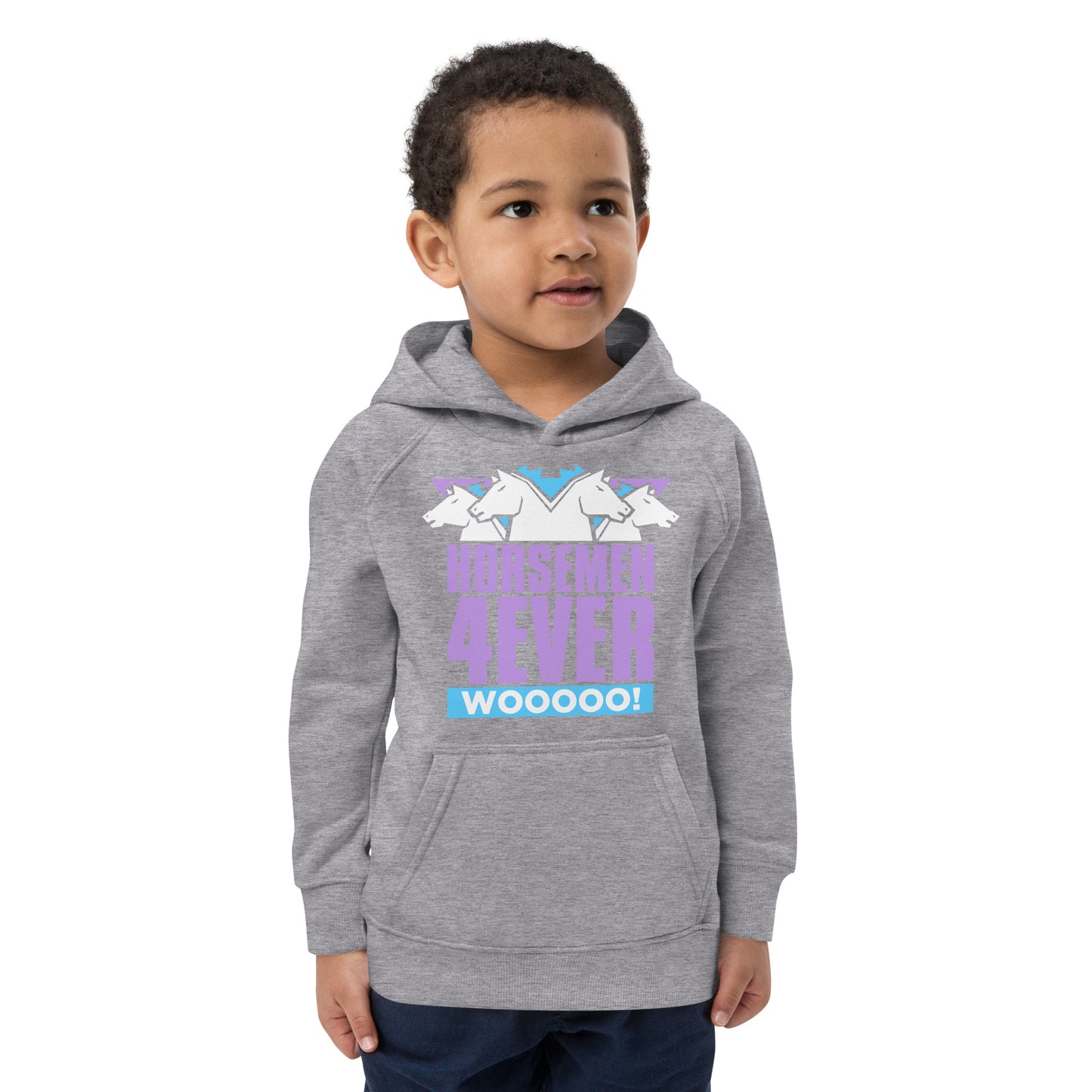 4 Horsemen Wooooo! Kids eco hoodie