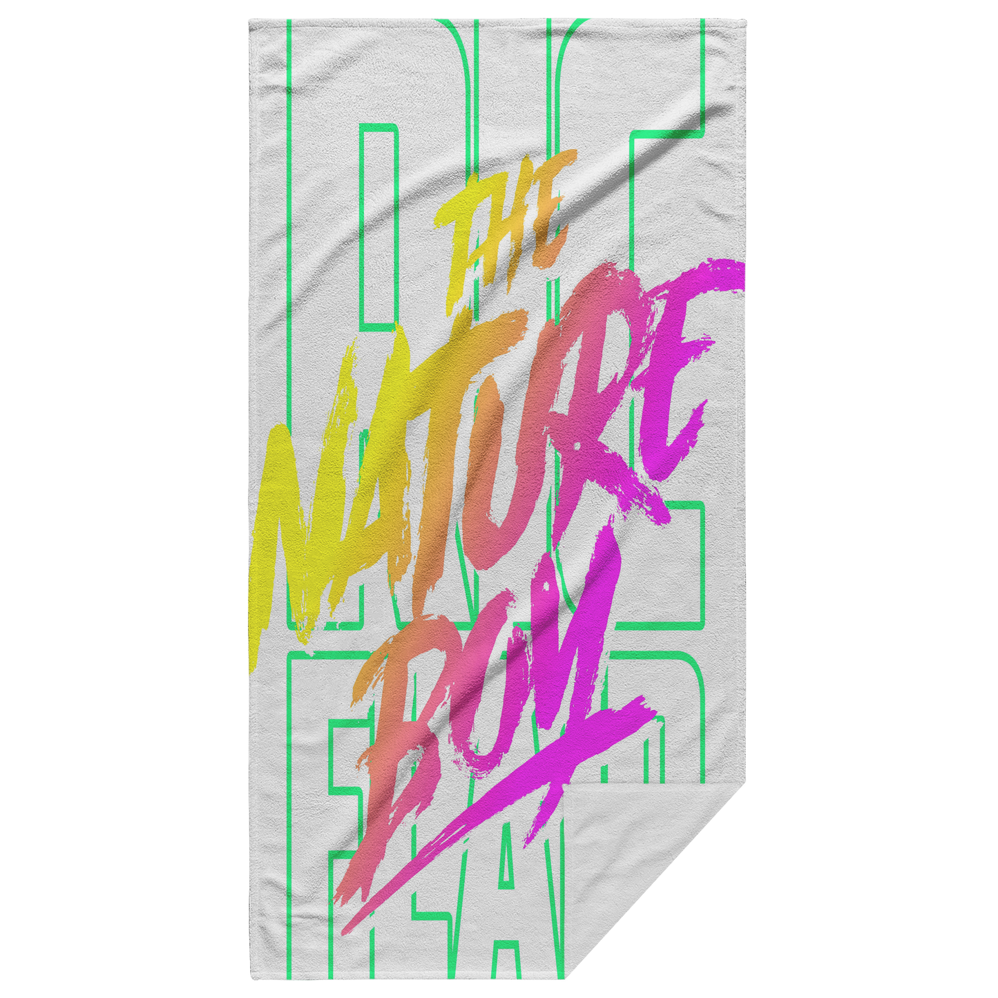 Neon Nature Boy Beach Towel