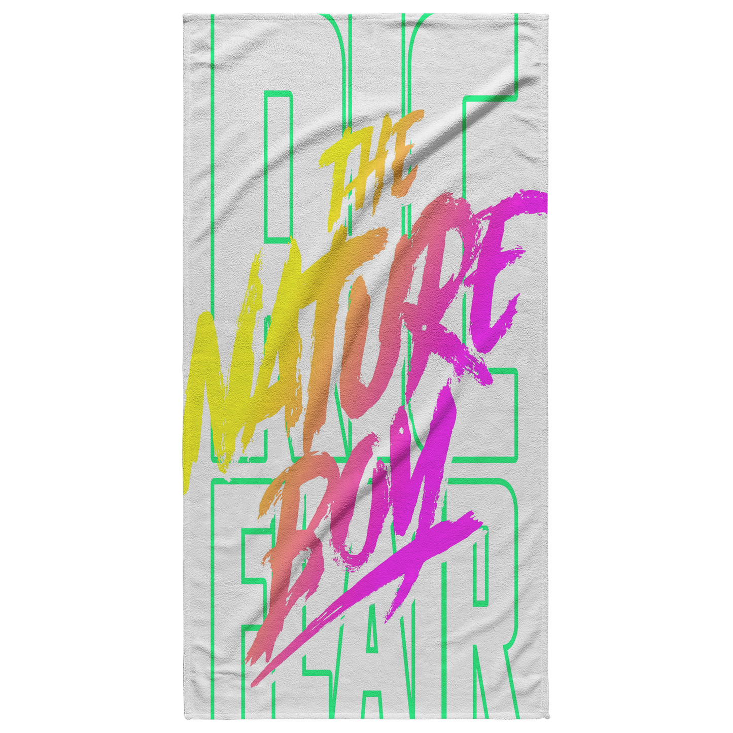 Neon Nature Boy Beach Towel