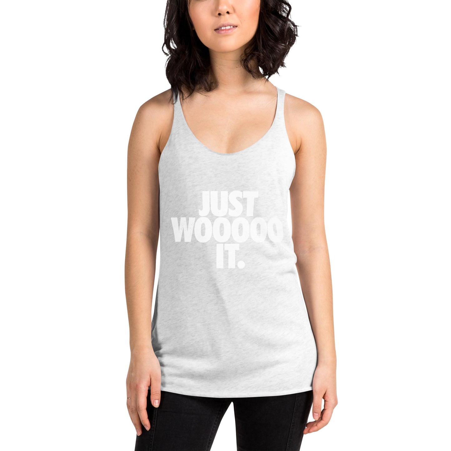 Just Wooooo It Women's Racerback Tank