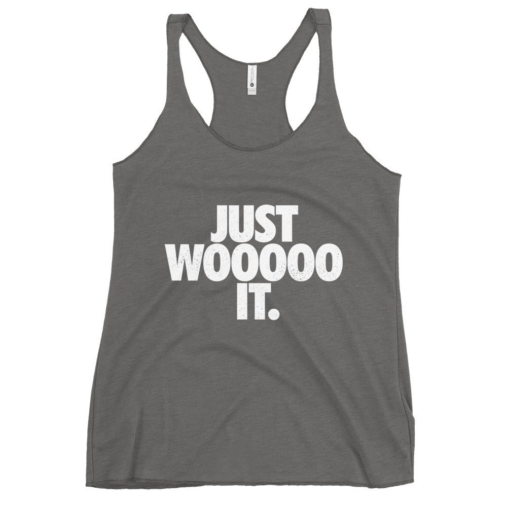 Just Wooooo It Women's Racerback Tank