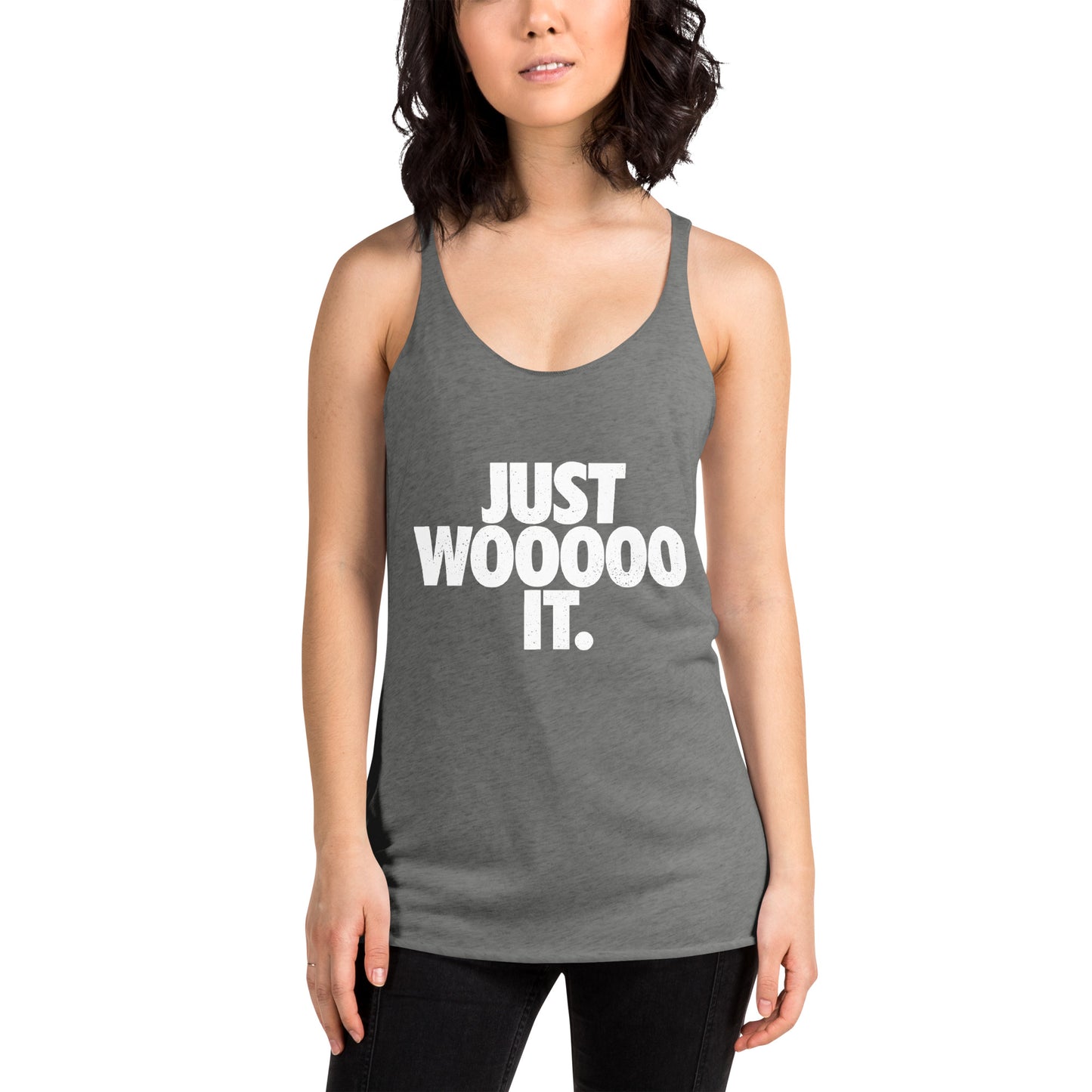 Just Wooooo It Women's Racerback Tank