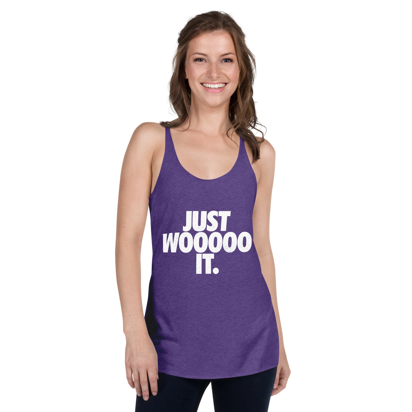 Just Wooooo It Women's Racerback Tank