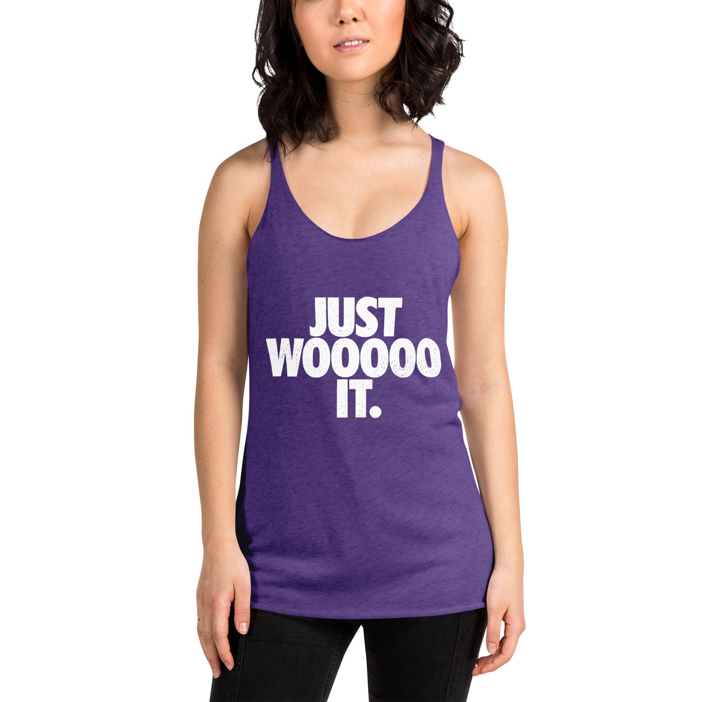 Just Wooooo It Women's Racerback Tank