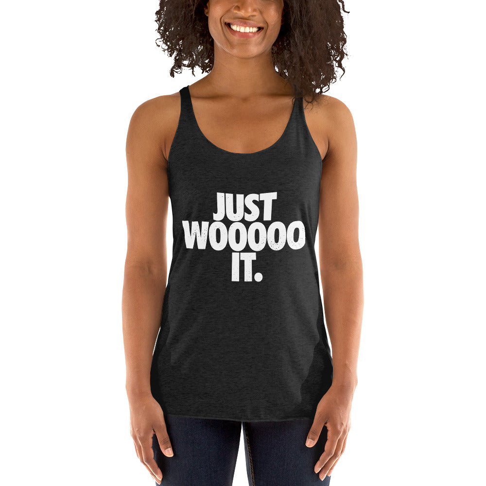 Just Wooooo It Women's Racerback Tank