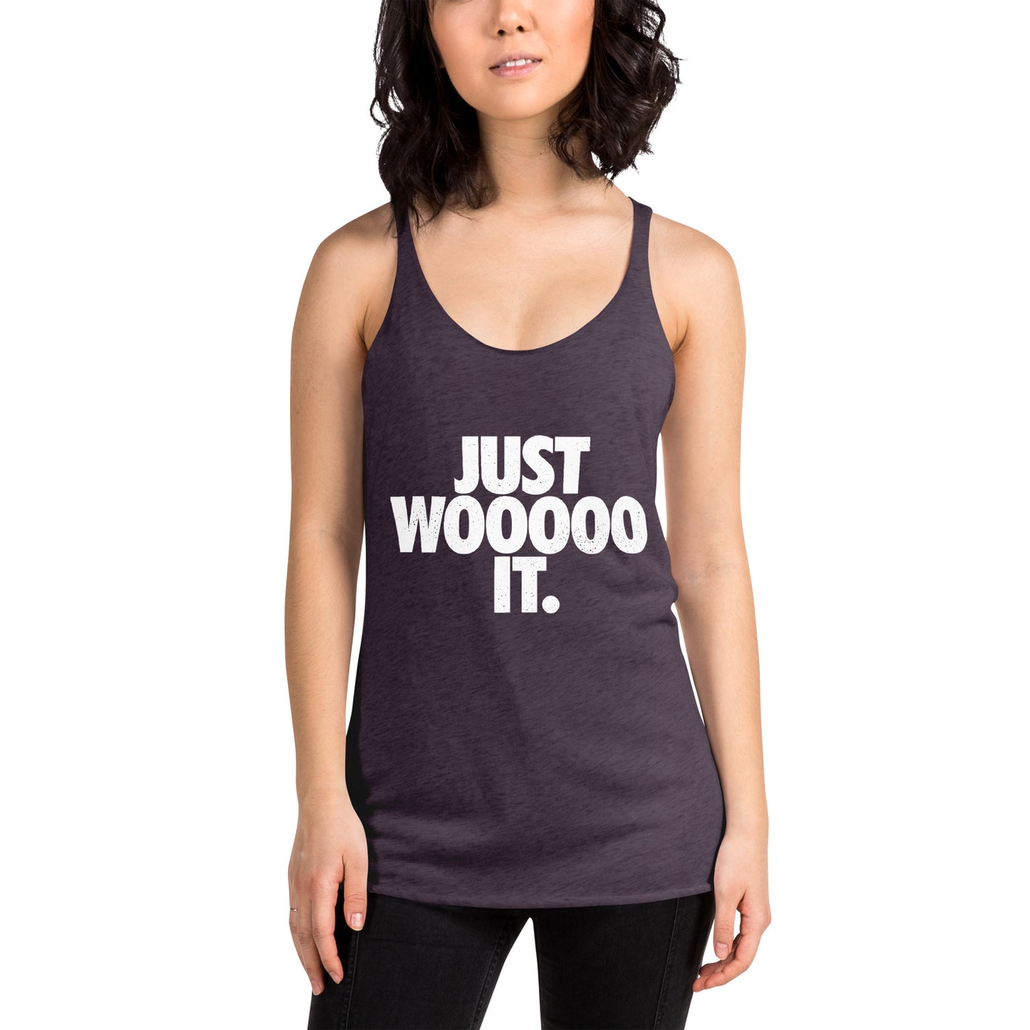 Just Wooooo It Women's Racerback Tank