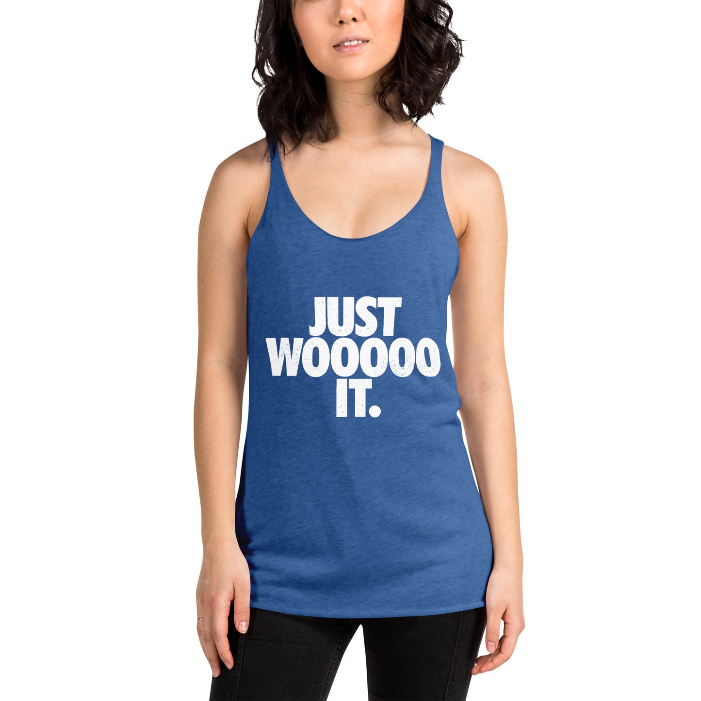 Just Wooooo It Women's Racerback Tank