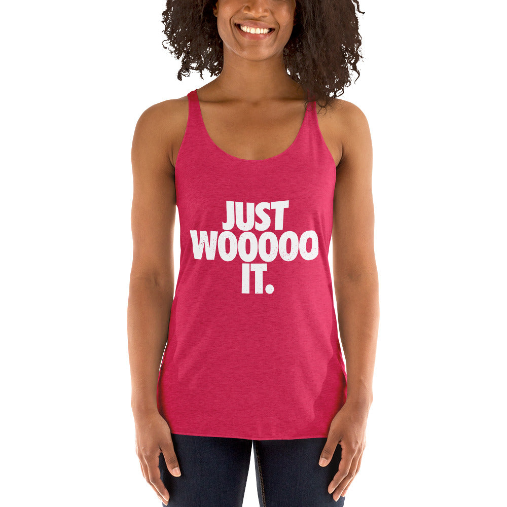 Just Wooooo It Women's Racerback Tank