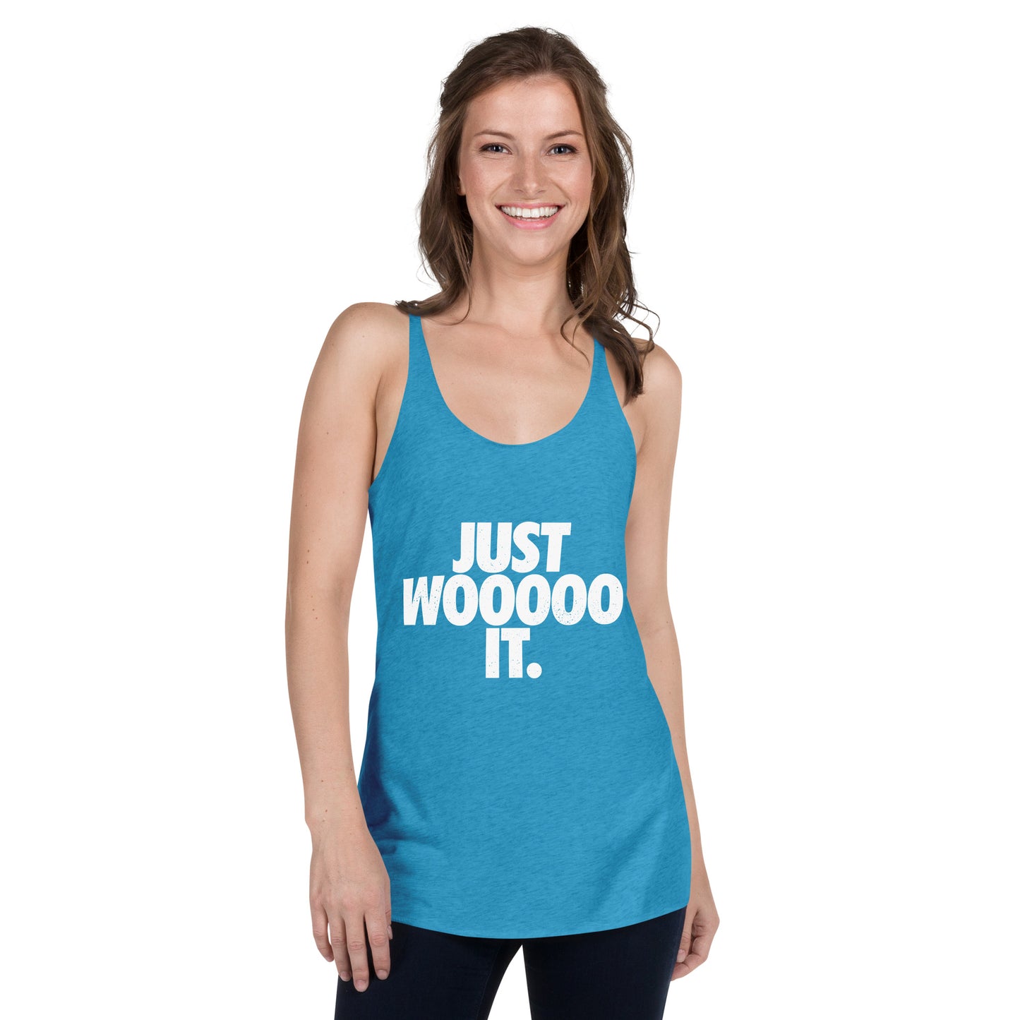 Just Wooooo It Women's Racerback Tank