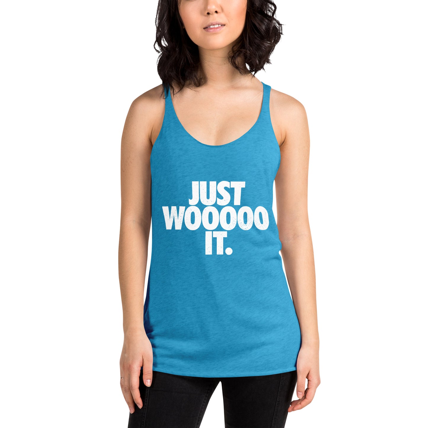 Just Wooooo It Women's Racerback Tank