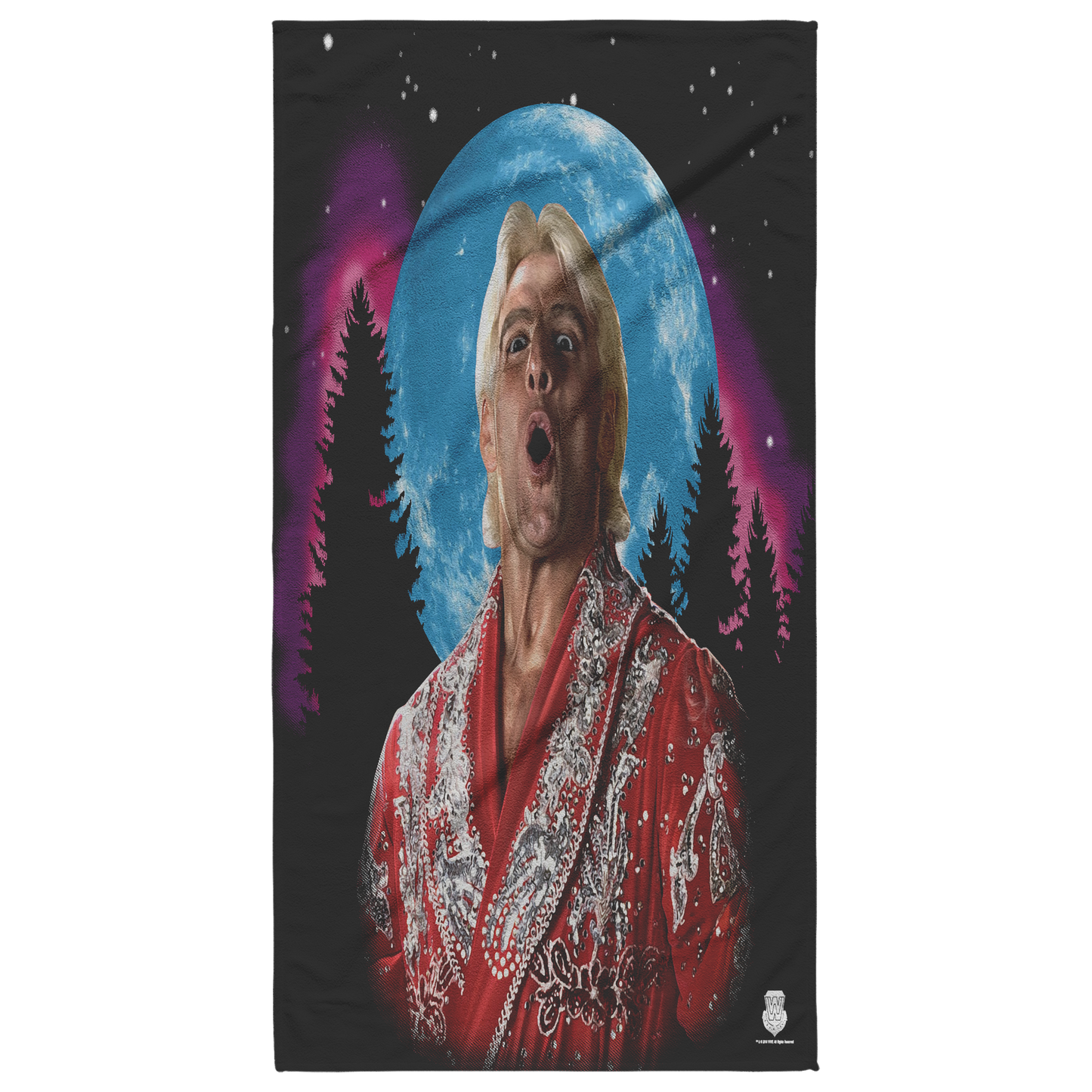 WOOOOO At The Moon Beach Towel