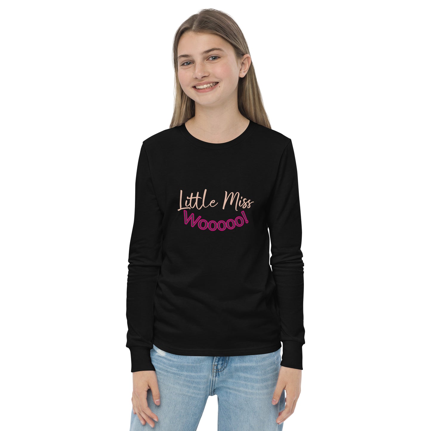 Little Miss Wooooo! Long Sleeve Girl's Shirt
