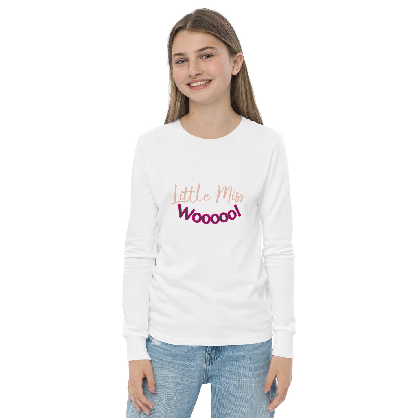 Little Miss Wooooo! Long Sleeve Girl's Shirt