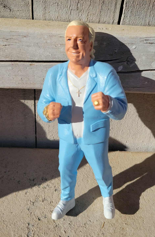 Limited Edition Custom Blue Suit Ric Flair handmade Figurine X Sinn Bodhi