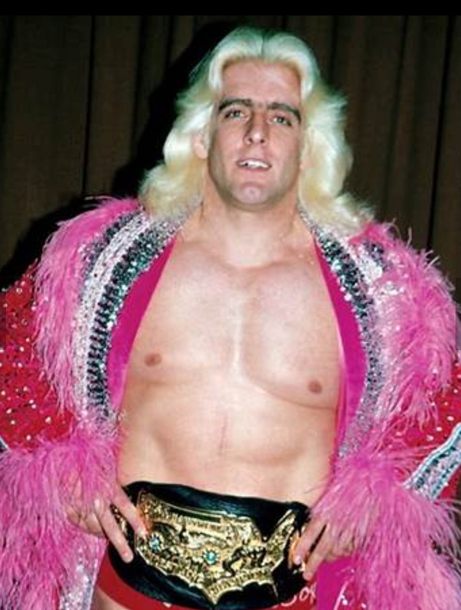 Limited Edition Custom Pink/Red Robe Ric Flair handmade Figurine X Sinn Bodhi