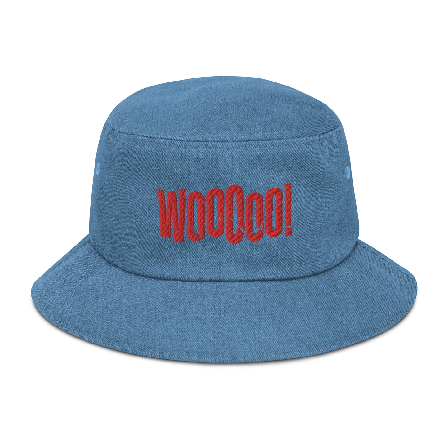 WOOOOO Denim Bucket Hat