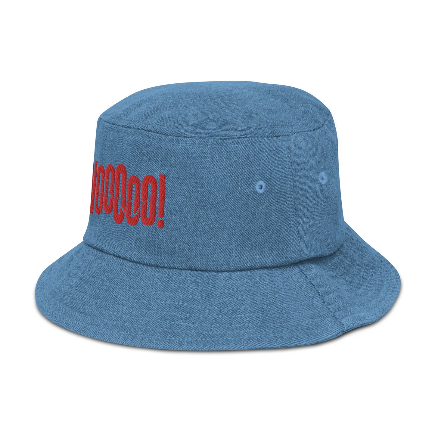 WOOOOO Denim Bucket Hat