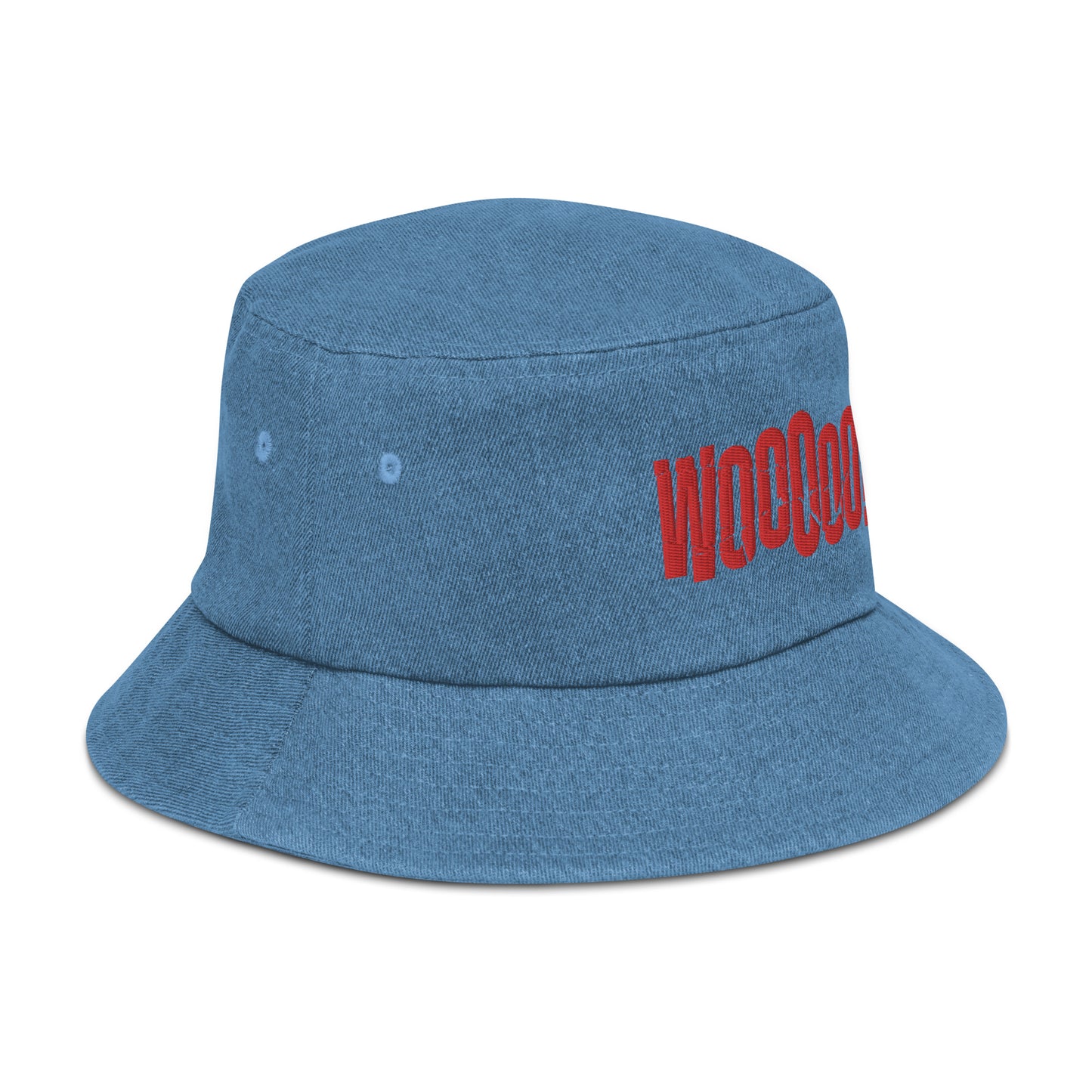 WOOOOO Denim Bucket Hat