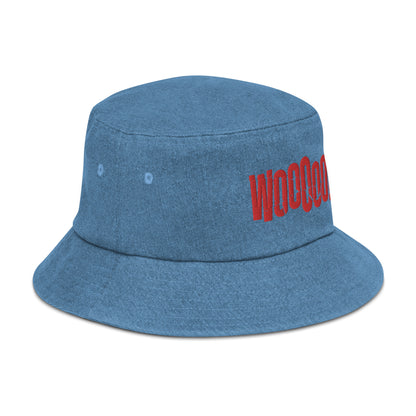 WOOOOO Denim Bucket Hat