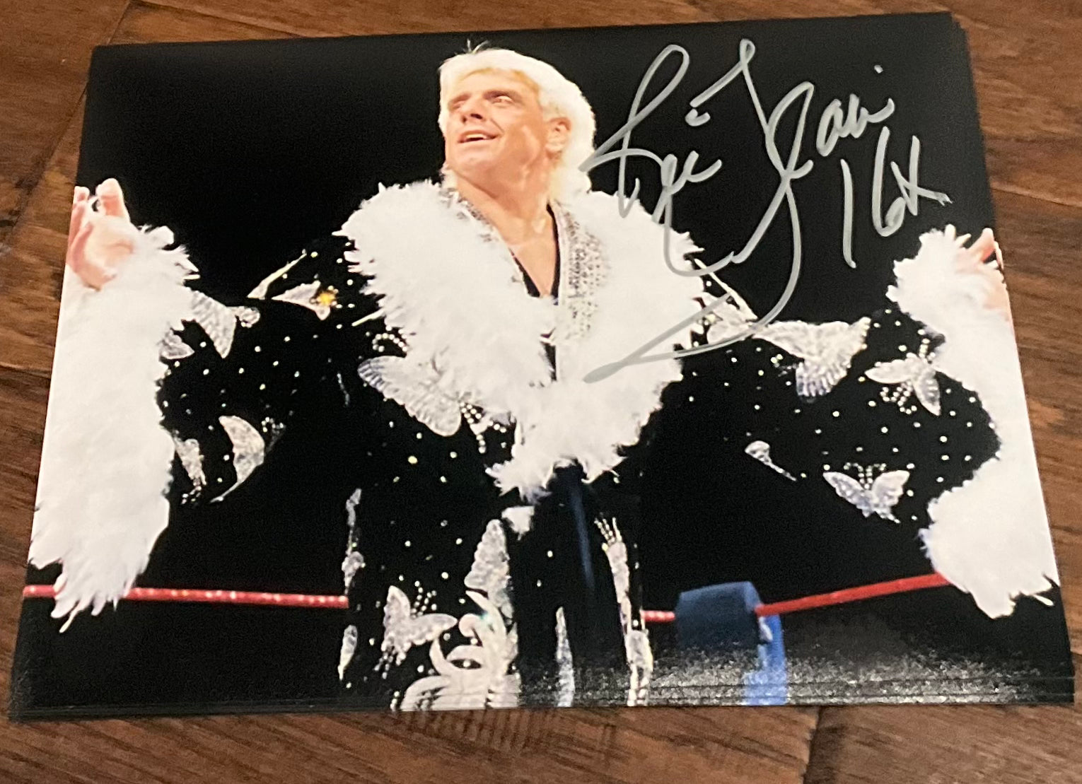 Autographed Black Robe 8x10 Photo – The Official Ric Flair Shop