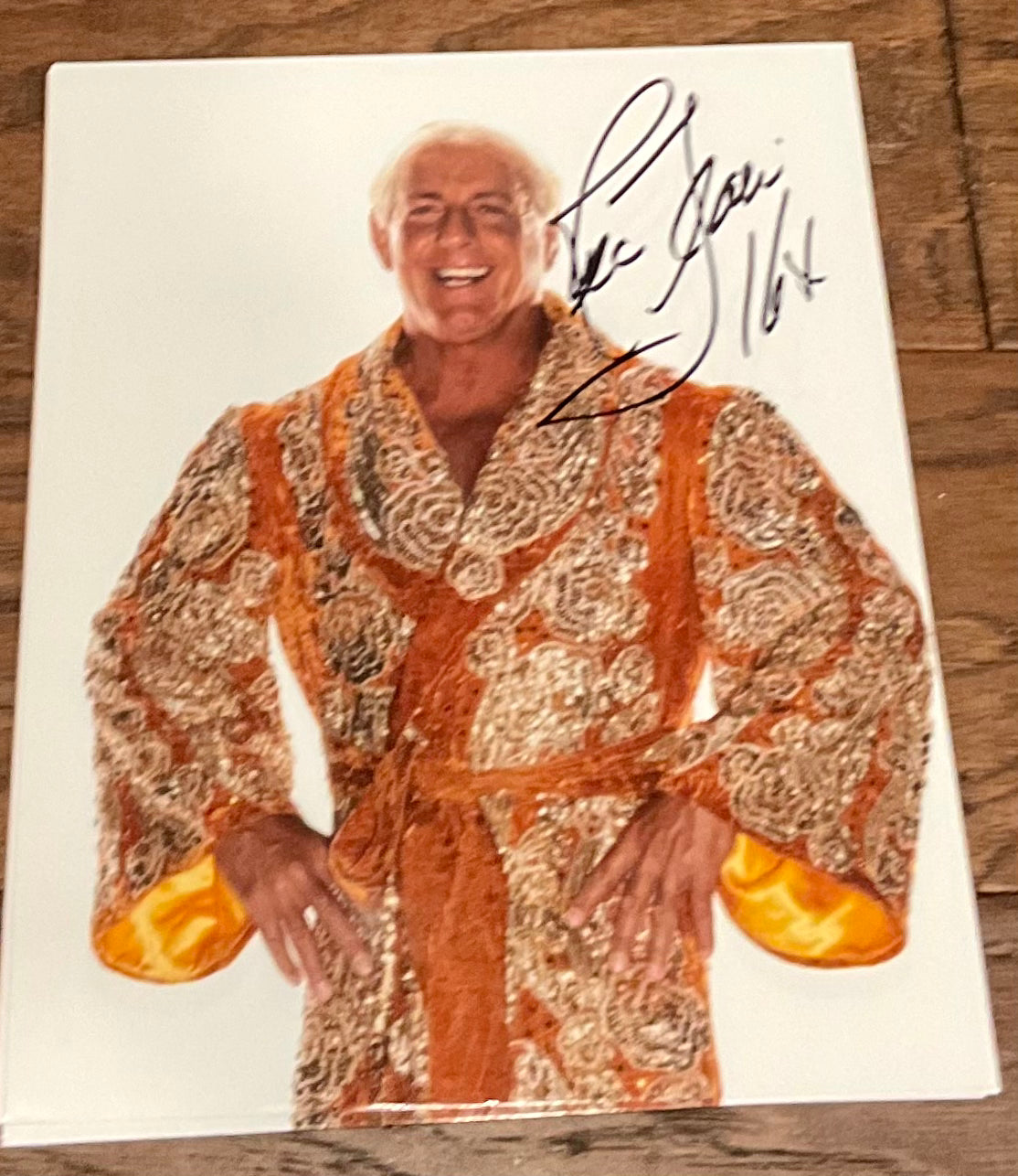 Autographed Orange  Robe 8x10 Photo