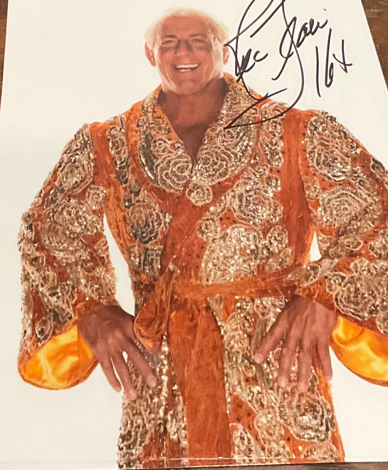 Autographed Orange  Robe 8x10 Photo