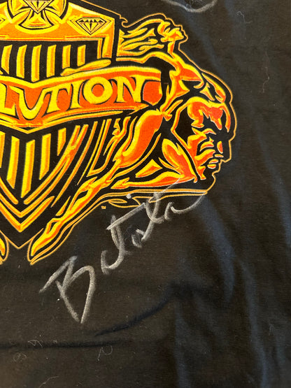 Triple H, Batista, Orton, Flair signed shirt