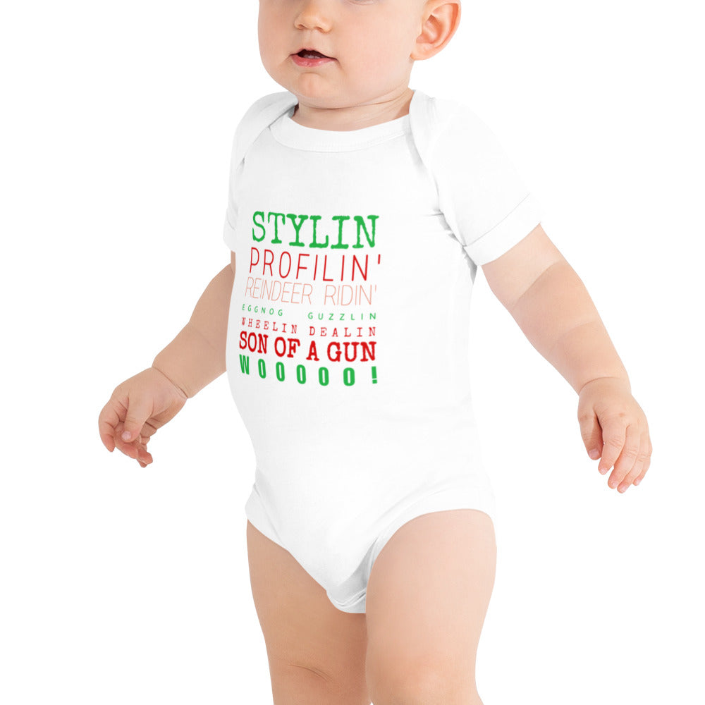 Stylin’ Christmas Baby short sleeve one piece