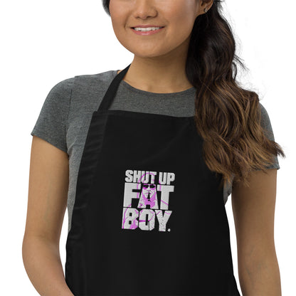 Shut Up Fat Boy Embroidered Apron