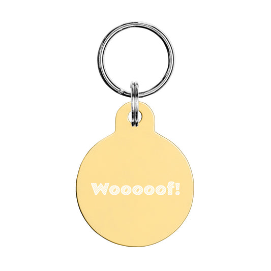 Pet ID tag - Wooooof!