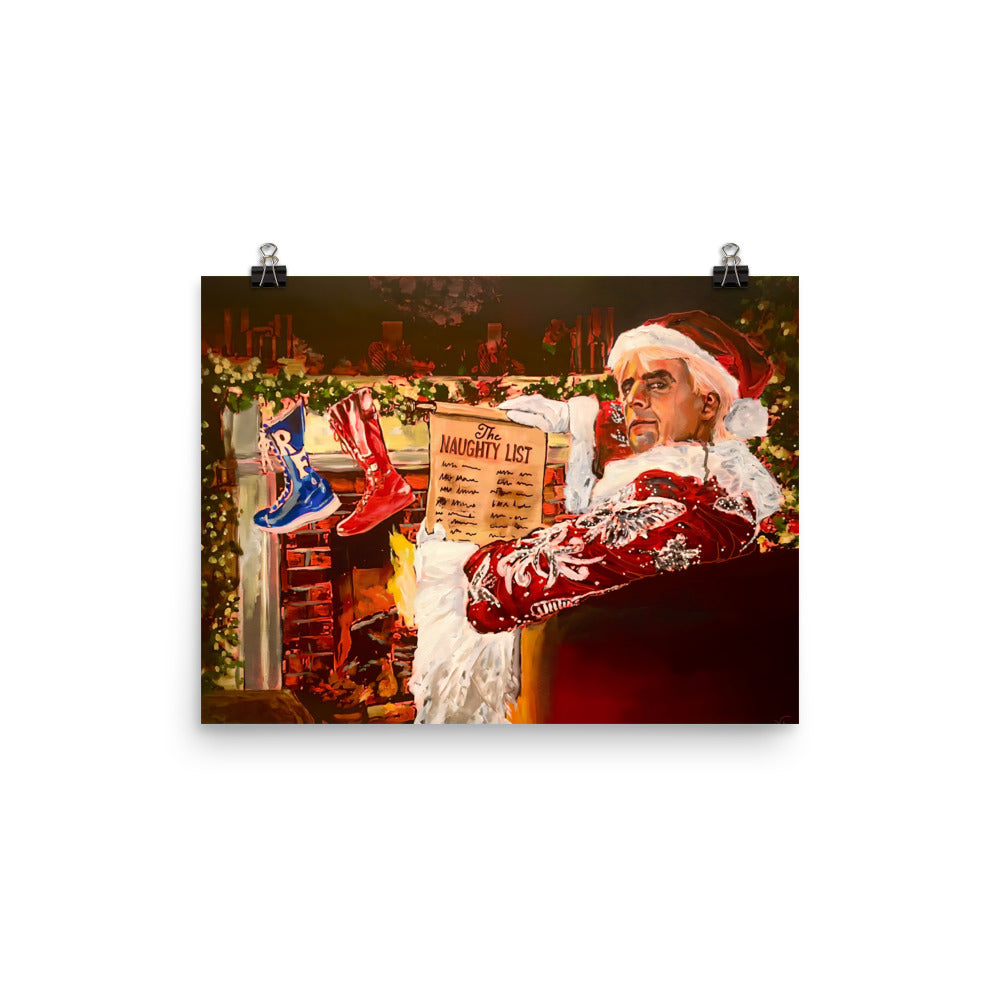 Naughty Christmas Flair Print Limited Edition