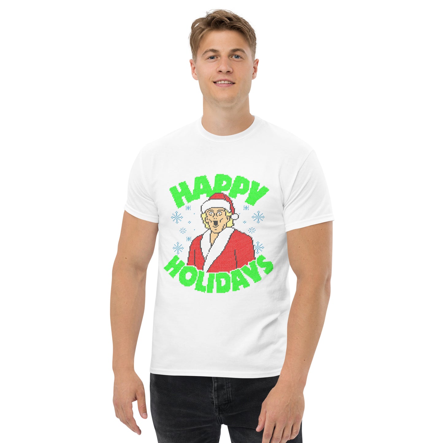 Happy Holidays Flair Men's classic tee