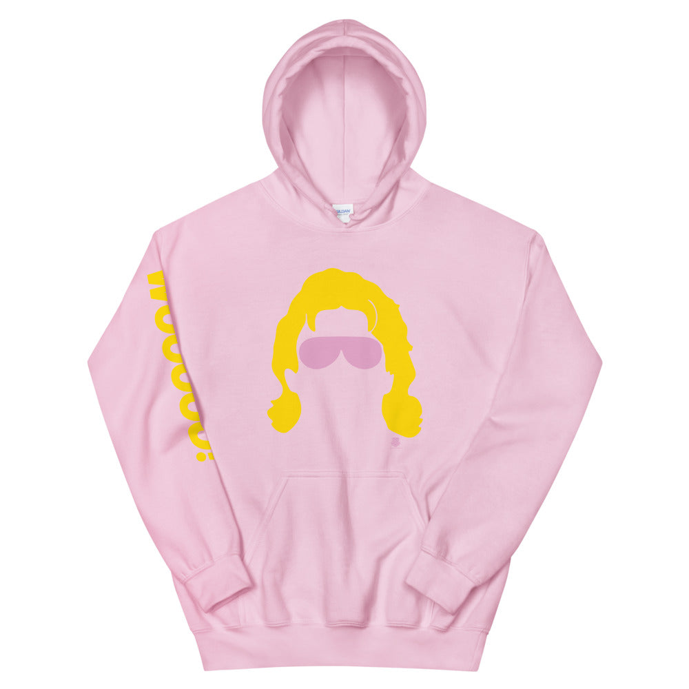 Unisex Hoodie with  Silhouette on Front and WOOOOO! on Sleeve