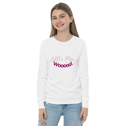 Little Miss Wooooo!  Long Sleeve Girl's Shirt